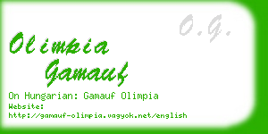 olimpia gamauf business card